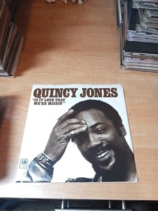 QUINCY JONES: is it the love we're missing / cry baby A&M 7" Single 45 RPM - Picture 1 of 4