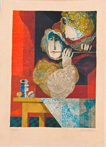 ALVAR oder ALVAR SUNOL (1935) ORIGINAL LITHOGRAPHIE. 11/150. MIT BLEISTIFT SIGNIERT - Bild 1 von 3
