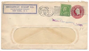 1931 Broadway Stamp Co. New York N.Y. Returned For Additional Postage Prepaid - Foto 1 di 2