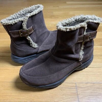 Easy Spirit Women’s 6.5 Estravels Ankle Brown Suede Comfort Snow Boots - Image 1 of 4