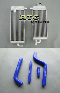 Radiator+Hose for Yamaha YZ125 YZ 125 1996-2001 1997 1998 1999 2000 R&L Aluminum - Bild 1 von 9