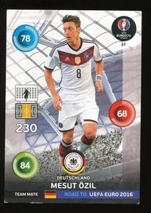057 MESUT OZIL GERMANY CARTE CARD ADRENALYN ROAD TO UEFA EURO 2016 PANINI D - Picture 1 of 1