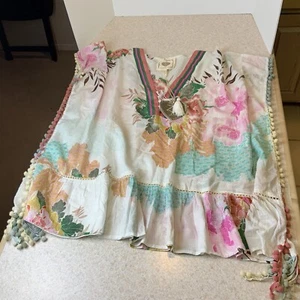 Tunica Z&L Europa Boho Floreale Cotone Top Tunica Made In India Donna M Nuova con etichette - Foto 1 di 10