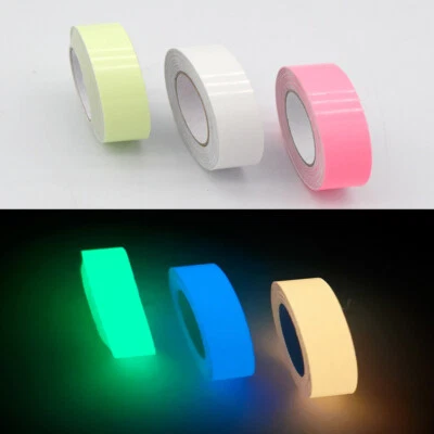 Waterproof Luminous Tape Self-adhesive Glow Dark Safety Stage Decor 1.5cm x 3m - Image 1 of 4