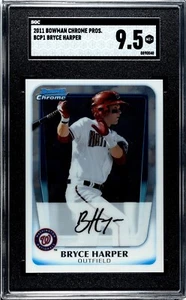 2011 Bowman Chrome Prospects BCP1 Bryce Harper SGC 9.5 MINT+ - Picture 1 of 2