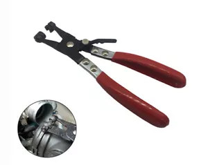 Ratchet Lock Swivel Jaw Straight Flat Band Type Auto Hose Pipe Clamp Pliers - Picture 1 of 4