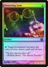 Distorting Lens FOIL 8th Edition HEAVILY PLD Artifact Rare MAGIC CARD ABUGames