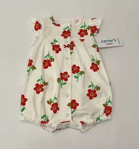 Carters Baby Girl Clothes 3 Months Romper Cute Outfit New - Picture 1 of 3