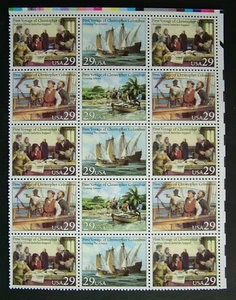 USA 1992 Celebrazioni Colombiane 29 Cent  Emissione Congiunta Blocco  15 V. MN** - Imagen 1 de 1