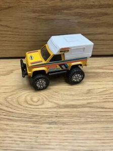 Vintage Remco 1987 Pick Up Truck With Cap Yellow White Ford Goodyear - Picture 1 of 8