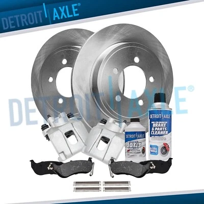 Rear Rotors Calipers Brake Pads for 2006-2010 Ford Explorer Mercury Mountaineer - Image 1 of 4