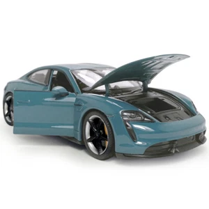 1/24 Scale Porsche Taycan Turbo S Model Car Diecast Vehicles Collection Blue - Picture 1 of 12