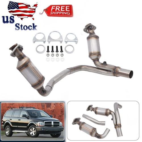 Both Catalytic Converters Set For Dodge Durango V6 3.7L V8 4.7L 2005