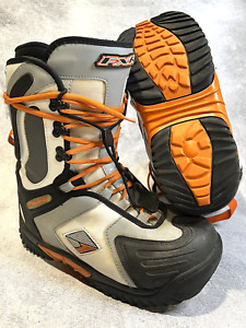 FXR Octane Snowmobile SnoCross Winter Boots Black/White/Orange, Men's Size 9M