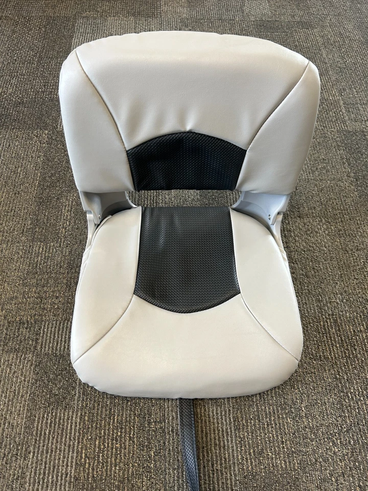 NUEVO Asiento de barco con respaldo alto Crestliner Tempress para todo clima gris/negro (despegue) Foto 1 de 4