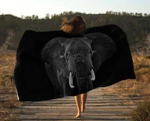 Elephant Plush Blanket - Picture 1 of 4