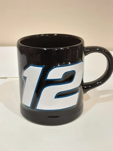 RYAN NEWMAN #12 NASCAR EMBOSSED CERAMIC COFFEE CUP MUG Cover