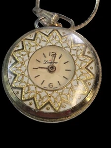 Vintage Lucerne Pendant Watch in. Excellent Condition 24" WORKING - Picture 1 of 6