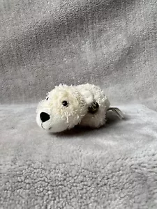 Retired Jellycat Vibrating Bobsleigh Polar Bear White Soft Plush Bobtail Toy - Picture 1 of 10