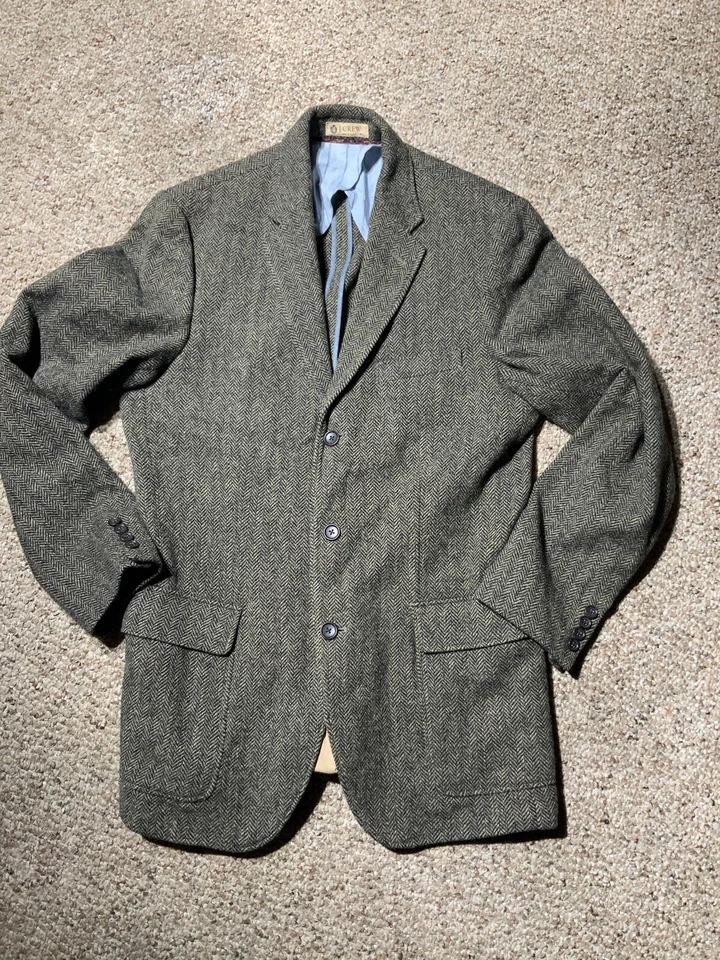 Chaqueta deportiva Jcrew Clayton Moon Yorkshire tweed espiga talla 42L Foto 1 de 4