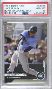 2020 Topps Now Road to Opening Day /84 Jake Fraley PSA 10 GEM MT Rookie RC