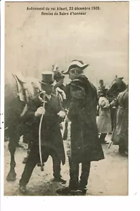 CPA Carte Postale-Belgique Bruxelles-Avènement du Roi Albert 1909-remise du sabr - Picture 1 of 2
