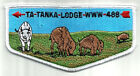 Oa Lodge 488-S Ta Tanka, Mint Wht Buf Left San Gabriel Council Boy Scout Flap Ca