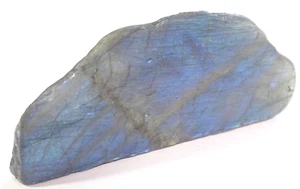 TOP-POLISHED NATURAL LABRADORITE 6.5 x 2.9 x 1.1 cm 32.95 gm blue flash #M1 - Picture 1 of 3