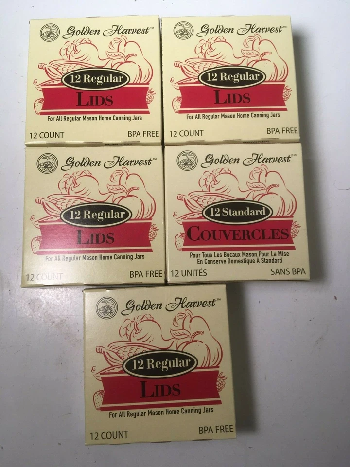 Golden Harvest Regular Mouth Canning Lid - Pack of 12