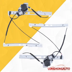 Pair Front LH + RH Window Regulator For BMW 320i 323i 325i 328i 330i Base Model - Picture 1 of 9