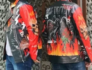 Men's Fashion Black Vegan Leather Jacket Size-S-L-XXL - Picture 1 of 9