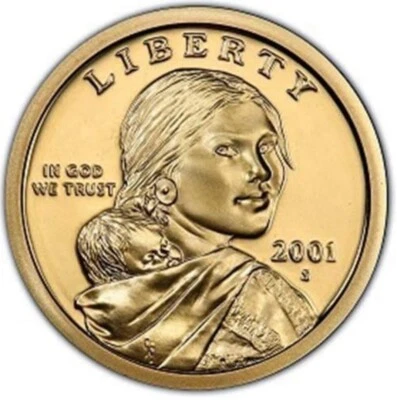 2001 S Sacagawea/Native American Dollar Deep Cameo Gem Proof  - Image 1 of 2