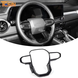 Carbon Fiber Steering Wheel Mould Trim Cover Decor For Chevy Colorado CANYON 23+ - Picture 1 of 17