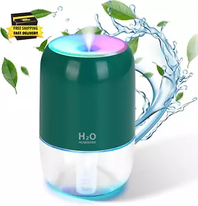 Mini Humidifiers for Bedroom, 200Ml Cool Mist Humidifiers for Home Nursery Indoo - Picture 1 of 8
