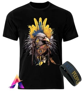 Camiseta Bandera Águila en Ucrania - 100% Algodón, Diseño Patriótico, Apoyo Ucrania - Imagen 1 de 7