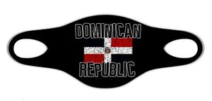 Dominican Republic Flag Face Mask Protective Washable Reusable Unisex Breathable - Foto 1 di 1