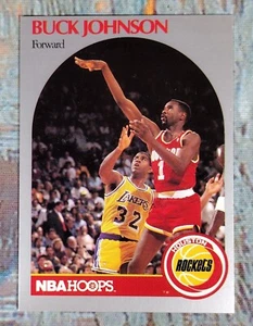Buck Johnson NBA Hoops 1990 Houston Rockets #125 - Bild 1 von 4