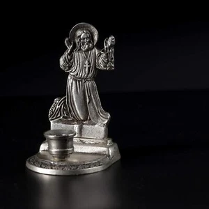 St Seraphim of Sarov Candlestick - Orthodox Candle Holder, Christian Gift - Picture 1 of 2