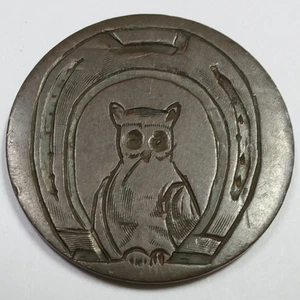 1835 Classic Head Half Cent 1/2c Love Token Owl US Coin #58023 - Picture 1 of 4
