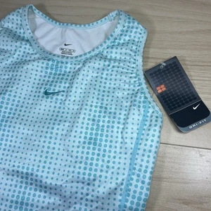Vintage Nike Court Dri-FIT Women's Small Tank Top Tennis Bra Shirt Center Swoosh - Picture 1 of 6