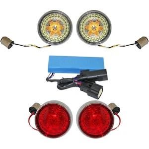 Custom Dyn Chrome ProBeam Bullet Bezel Turn Signal Conversion Kit - PS-SS-BB-C - Picture 1 of 1