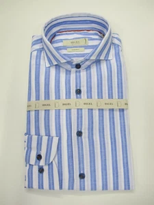 DIGEL Hemd, langarm Modern Fit,GR 42 Weiß mit blauen Streifen, UVP 79,95 € - Bild 1 von 4