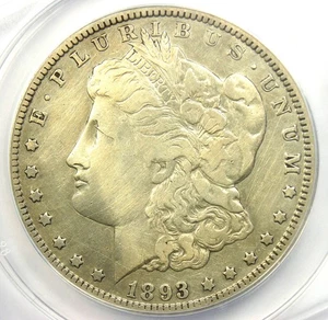 1893-O Morgan Silver Dollar $1 Coin - Certified ANACS VF20 Details - Rare Date - Picture 1 of 4