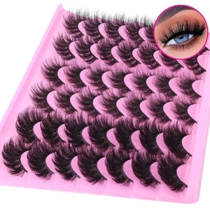 Mink Lashes Fluffy False Eyelashes Natural Look 14-17mm Cat Eye Lashes Pack, ... - Picture 1 of 9