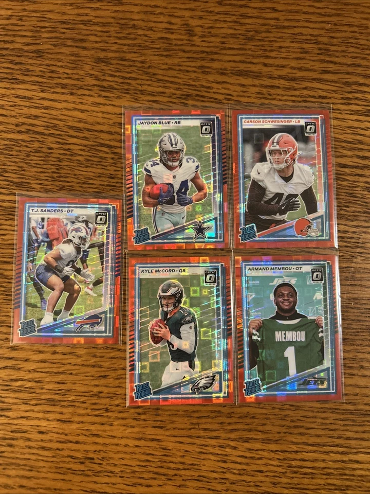 Lote de novato Pandora rojo novato Panini Donruss Optic Rated Rookie 2025 (5) Foto 1 de 1