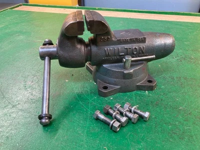 "Tornillo de banco Wilton 350 Bullet Machinist, mandíbulas de 3,5"" Schiller Park, excelente" Foto 1 de 4