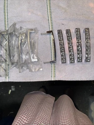 "Paquete de 9 perillas de tiradores de gabinete de estrás de vidrio de cristal decoradas con moda 4""" Foto 1 de 4