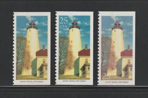 US ERROR Stamps 2474 Sandy Hook Lighthouse, NJ: Color omitted, shift & norm! MNH - Picture 1 of 2