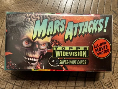 1996 MARS ATTACKS WIDEVISION TOPPS THE MOVIE SET OF 1-72 CARDS NMMT SEALED - Image 1 of 4