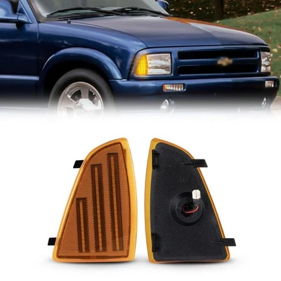 2x Luz de señalización lateral LED para parachoques delantero para camioneta Chevrolet S10 Blazer S10 Foto 1 de 4